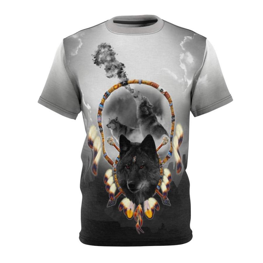 Alpha Wolf All Over Print T-shirt