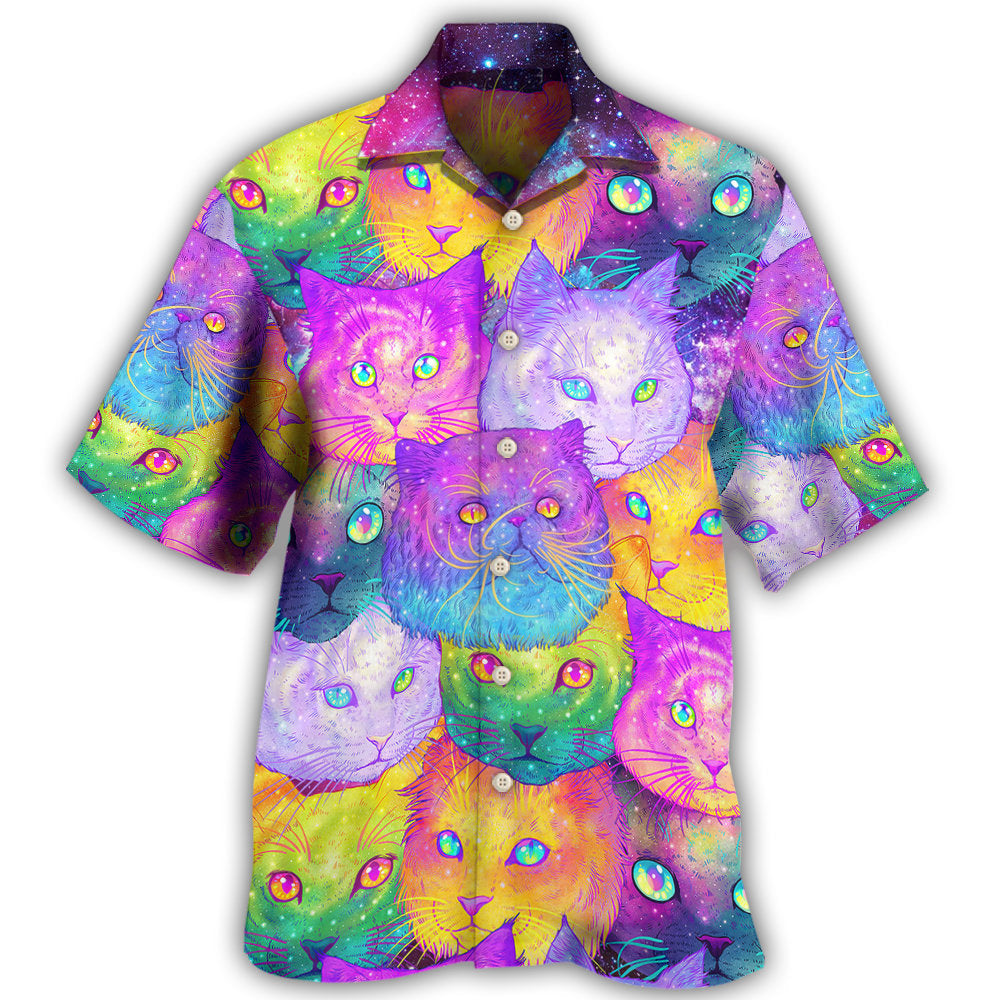 Cat Galaxy Colorful Cool Style Hawaii Shirt Ha60314