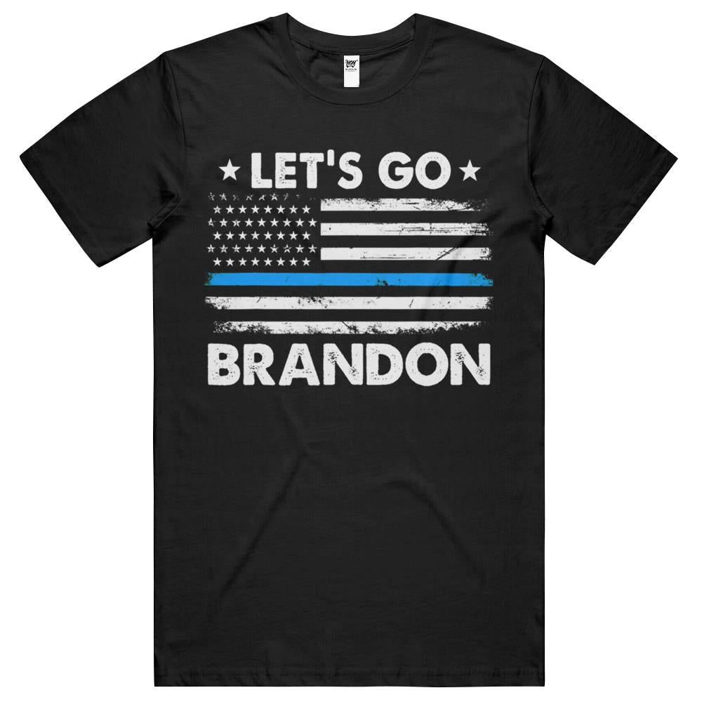 Let’S Go Brandon American Us Flag Blue Line Lets Go Brandon T Shirts