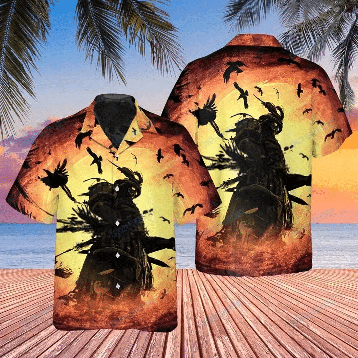 Samurai Ghost Warrior Hawaii Shirt Unisex Adult Ha76648