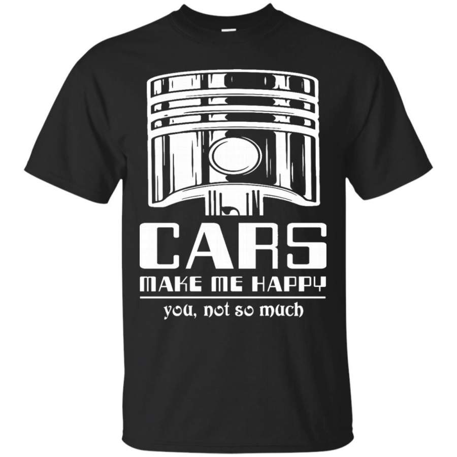 AGR Cars make me happy T-Shirt Mechanic Shirts