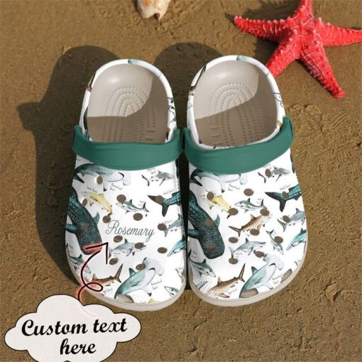 Shark Personalized Breeds Sku 2136 Custom Sneakers Personalized Name Crocs Clogs Shoes