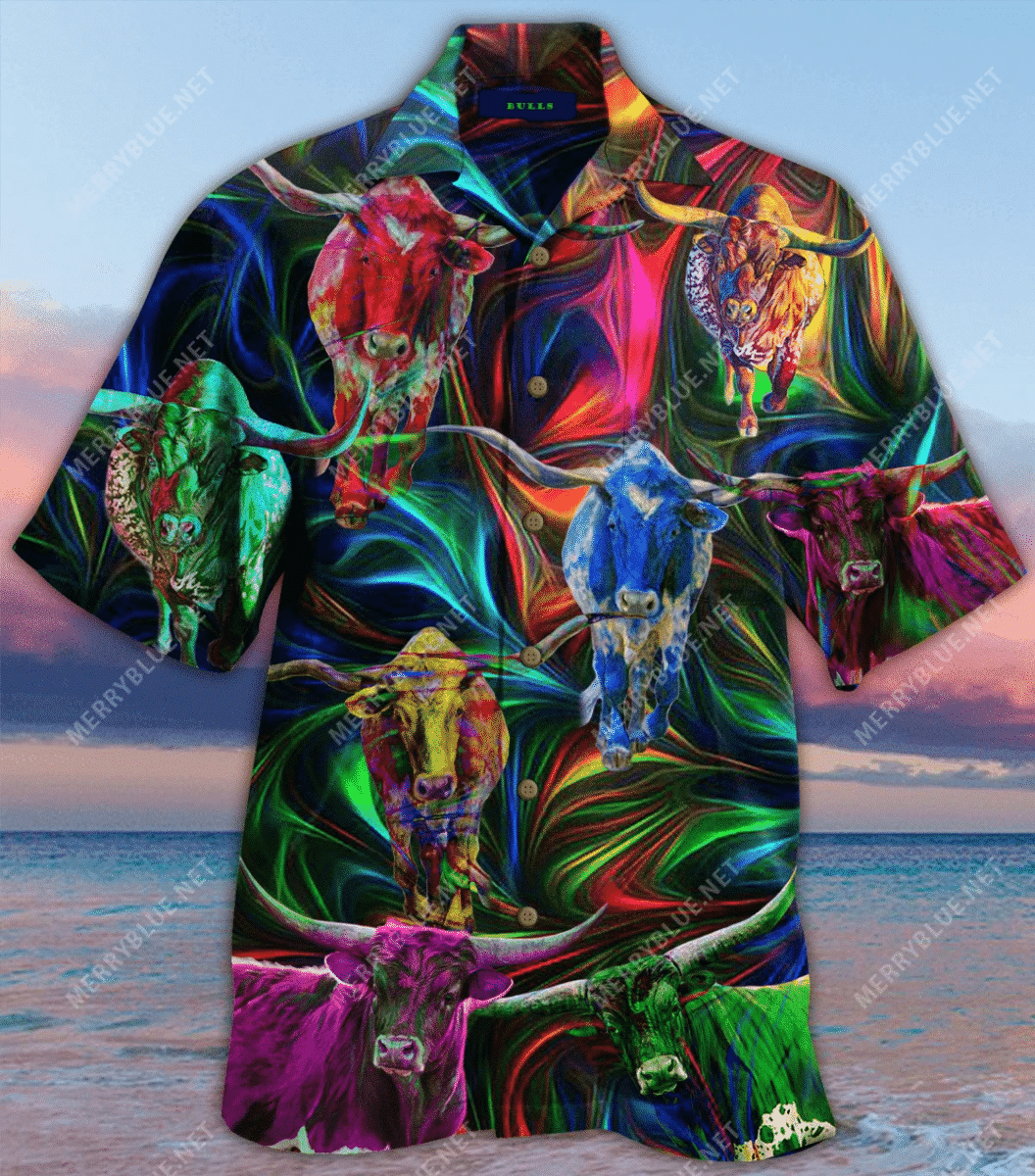 Shop From 1000 Unique Amazing Long Horn Unisex Hawaii Shirt Ha27795