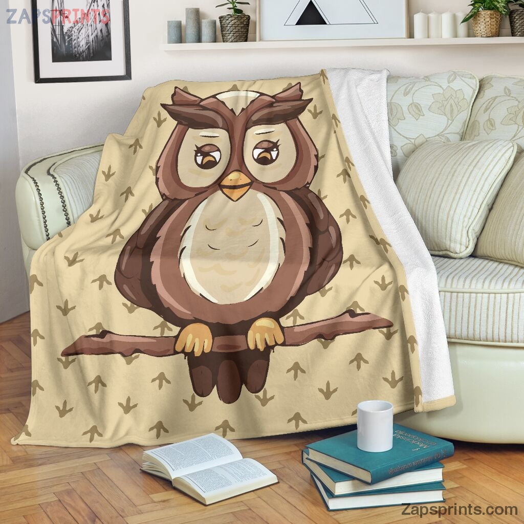 Bird Feet Pattern Owl Blanket – Cool Gift Ideas