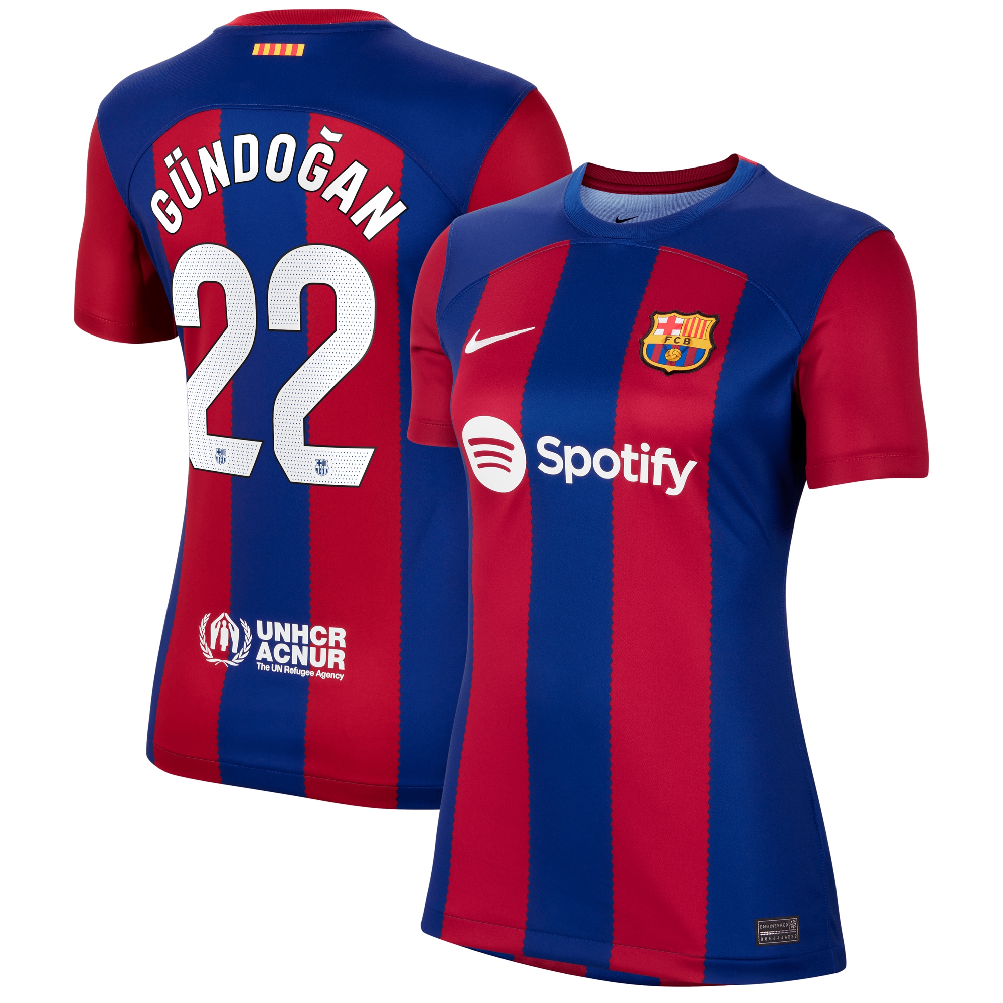 Ilkay Gündogan Barcelona Women's 2023/24 Home Stadium Replica Player Jersey – Royal