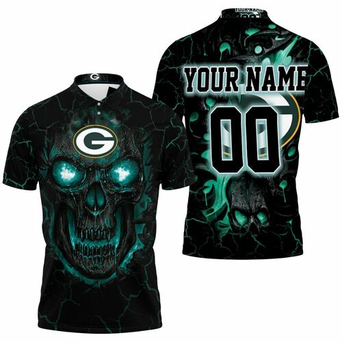 Lava Skull Green Bay Packers 3D Personalized Polo Shirt Model A31894 Hoodie Zipper Sweater