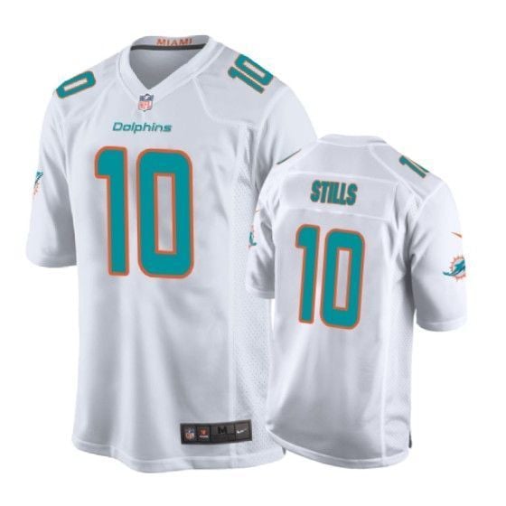 Dolphins Kenny Stills Game White Mens Jersey