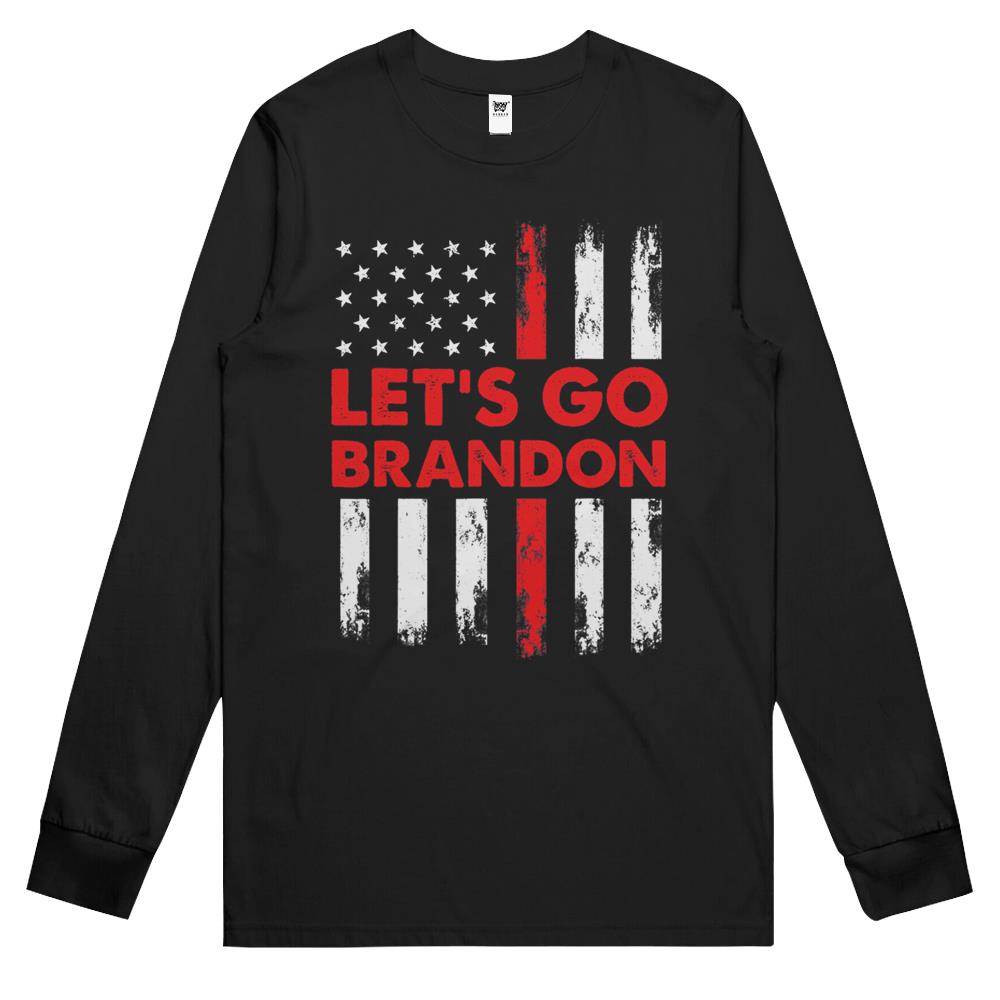 Let’S Go Brandon Chant Conservative Us Flag Long Sleeve T Shirts