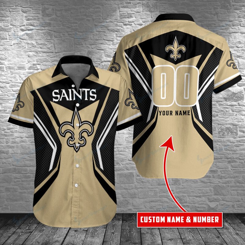 New Orleans Saints Personalized Button Shirt Bg896