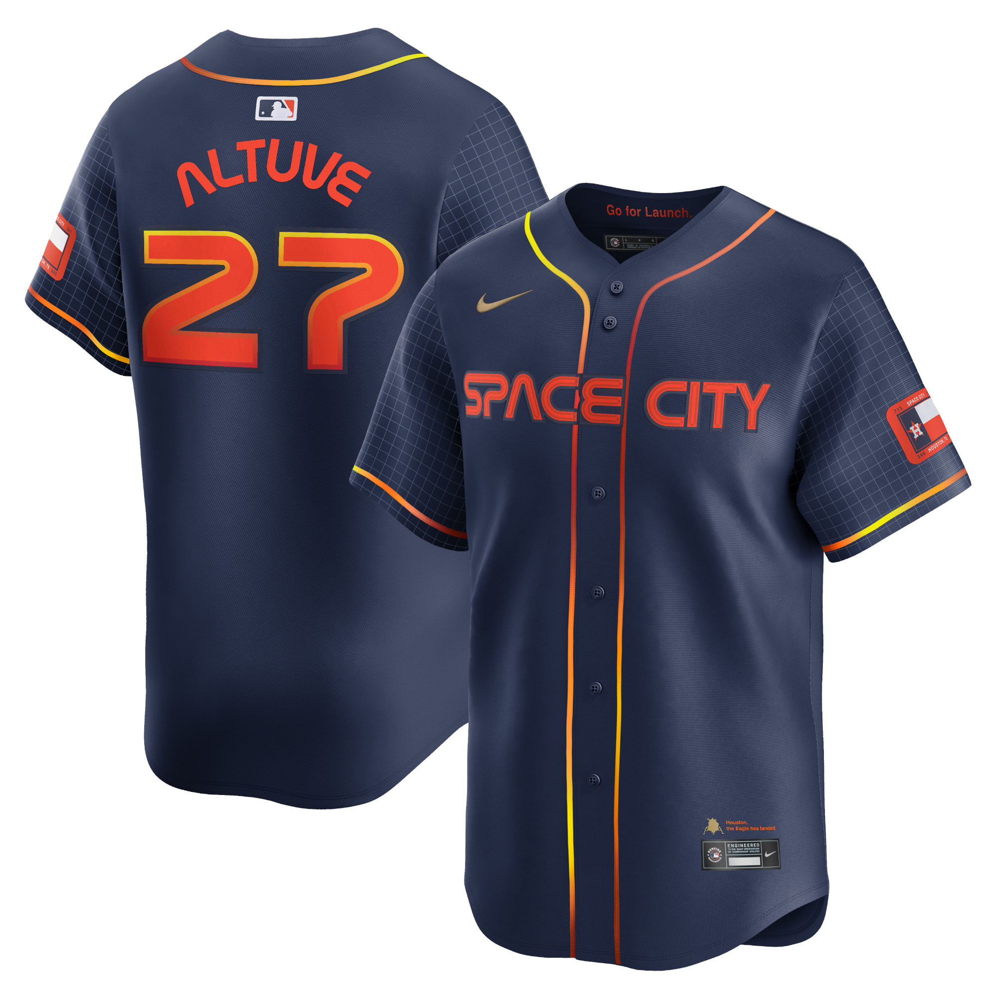 Jose Altuve Houston Astros City Connect Limited Player Jersey – Navy