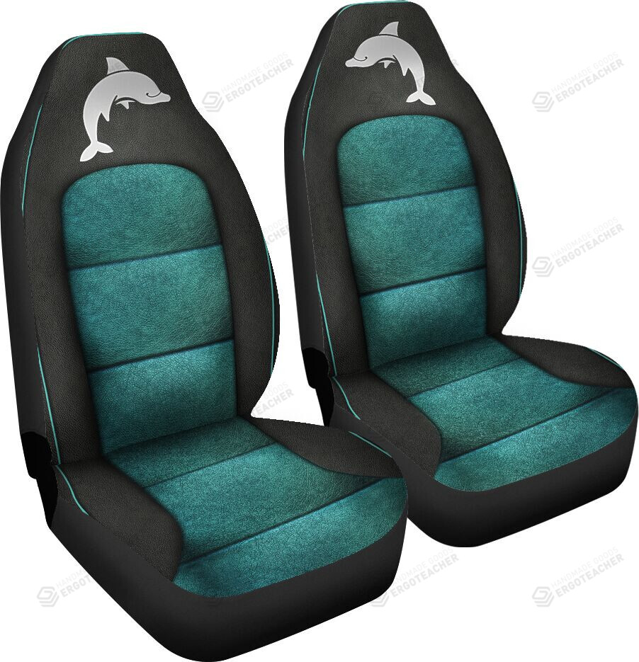 Dolphin Sikin Background Style Car Seat Covers