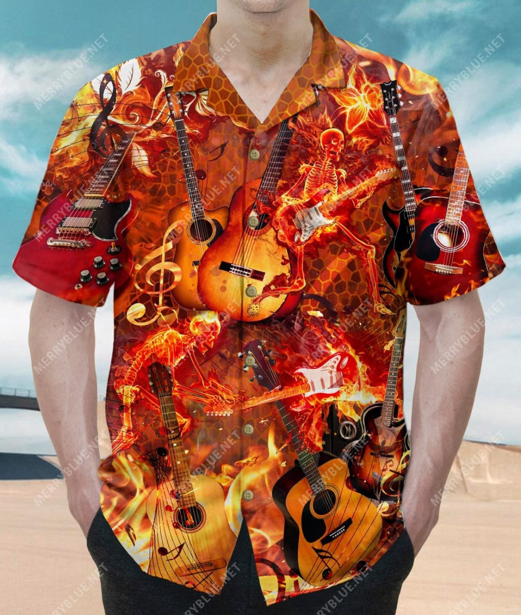 Power Of Guitar Is Changing My Life Unisex Hawaii Shirt Ha35975