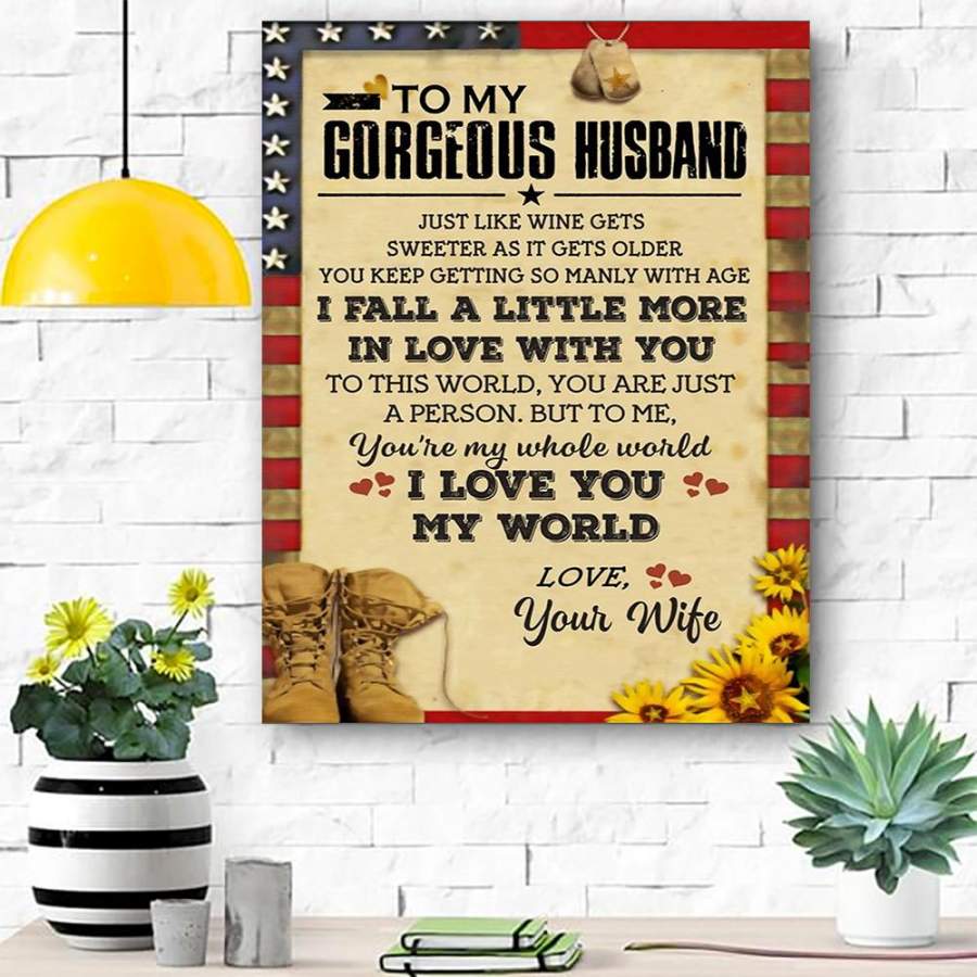 SOLDIER POSTER TO GORGEOUS HUSBAND_result - Matte Canvas