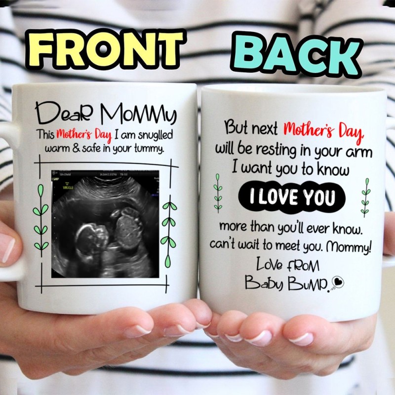 Personalized Next Mother’S Day I Will Be Resting In Your Arms Ultrasound Mug