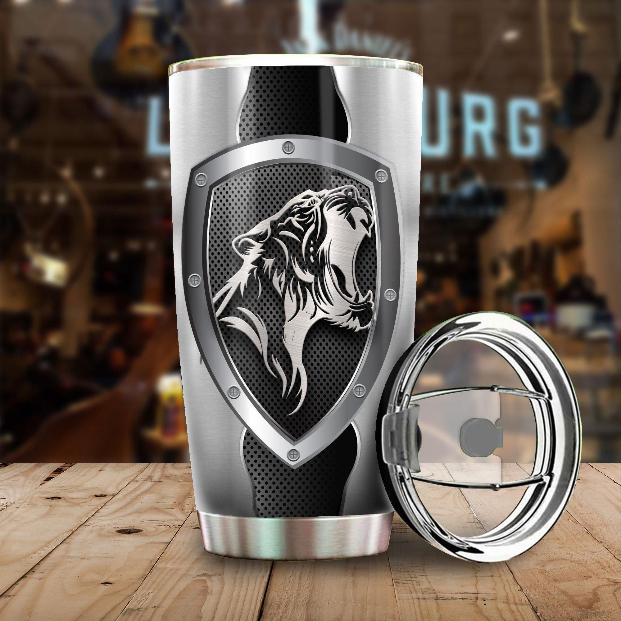 Blueztumbler Tiger Metal Stainless Steel  Cup