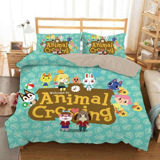 Animal Crossing Tom Nook 5 Duvet Cover Pillowcase Home Decor 3D Bedding Set Decor 9715