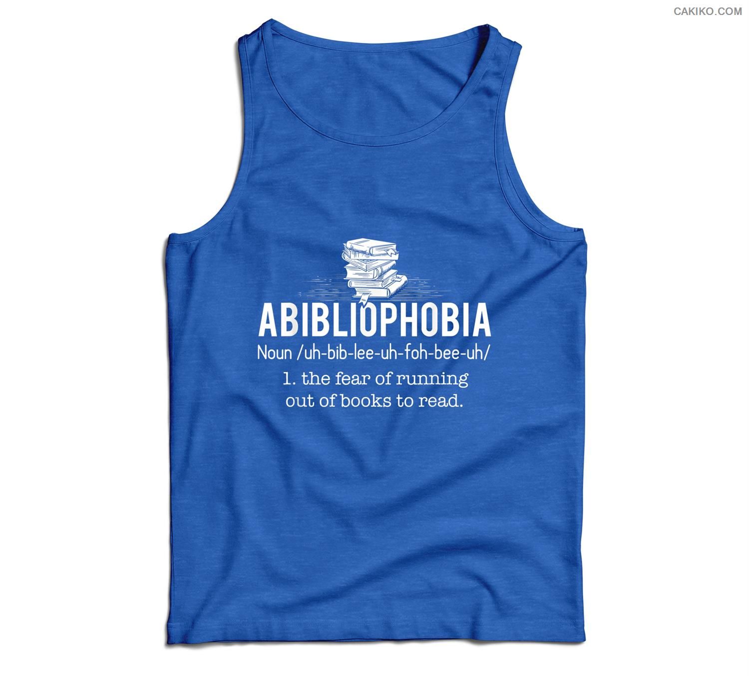 Abibliophobia – Funny Reading Bookworm Reader Gift Men Tank Top