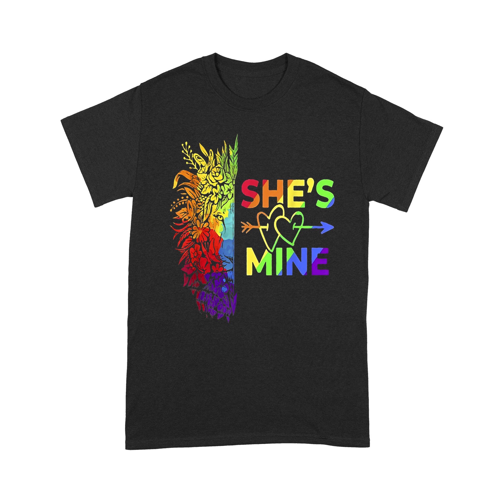 She’s Mine I’m Hers LGBT Lion Couple Lover LGBT Pride – Standard T-shirt