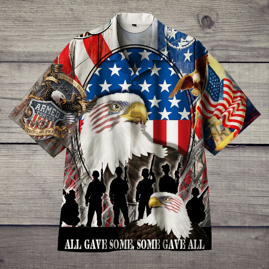 American Veteran White Eagle Hawaiian Shirt | For Men & Women | Adult | Hw6720