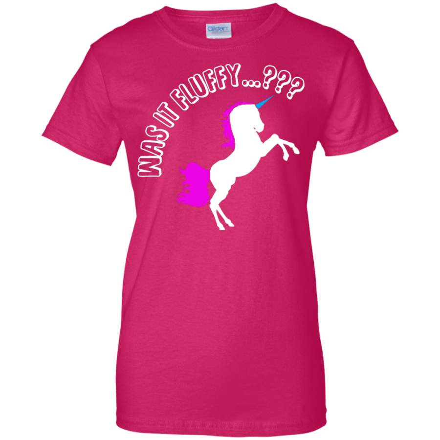 Was it Fluffy..? Unicorn Fitted T-Shirt