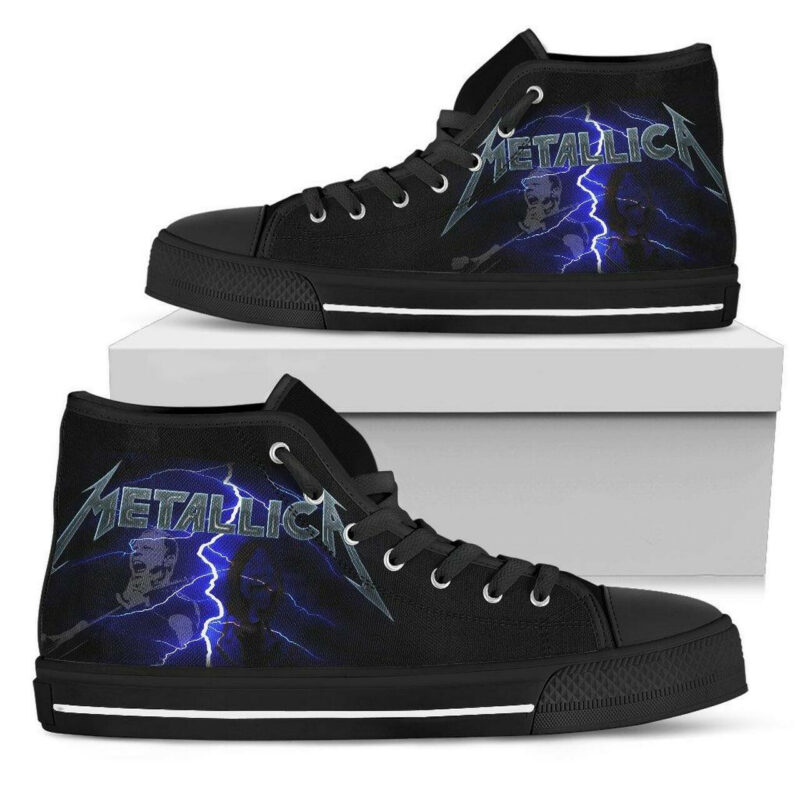 Metallica – Mens High Top Running Shoes For Men, Women – Black – Metallica Shoes3020