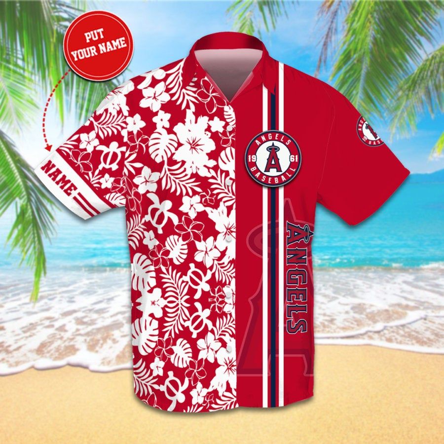 Personalized Los Angeles Angels Hawaii Shirts Short Beach Ha52632