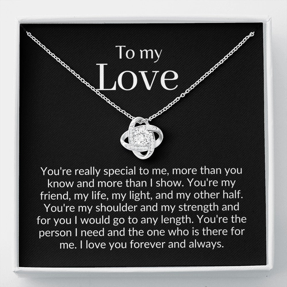 To My Other Half Necklace, To My Wife Necklace, One And Only Necklace, Sweetheart Necklace, My Soulmate Necklace, Wife Necklace Message Card