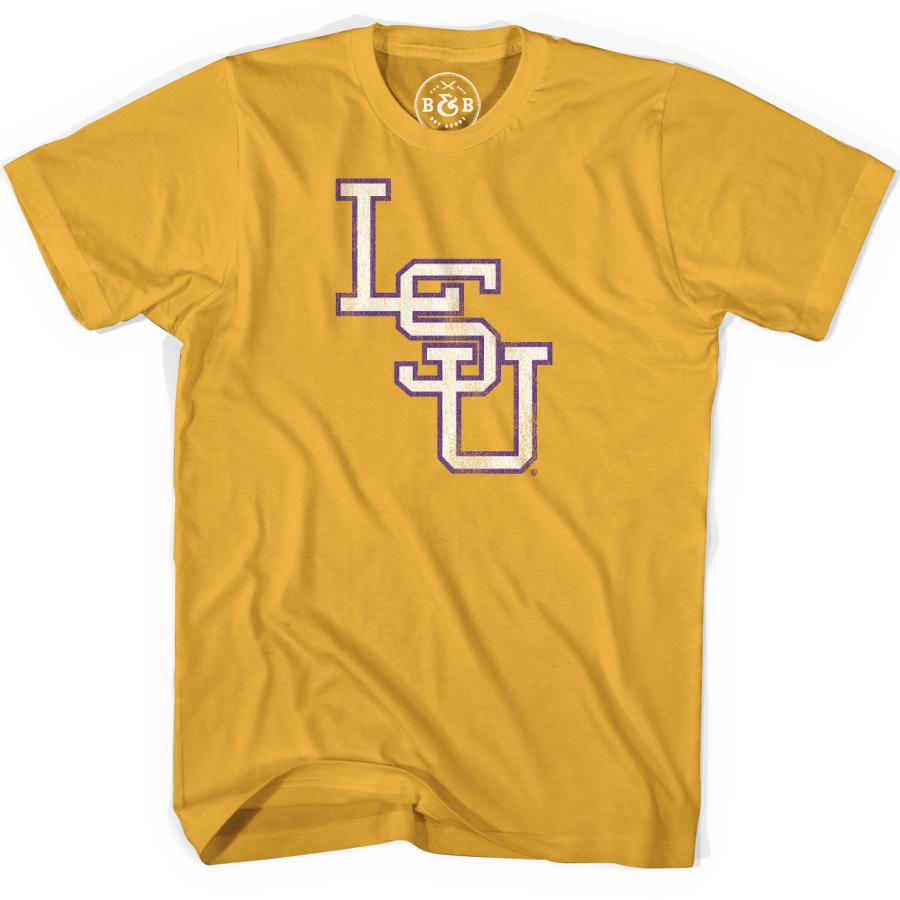 B&B Dry Goods LSU Tigers Baseball Interlock T-Shirt – Mustard