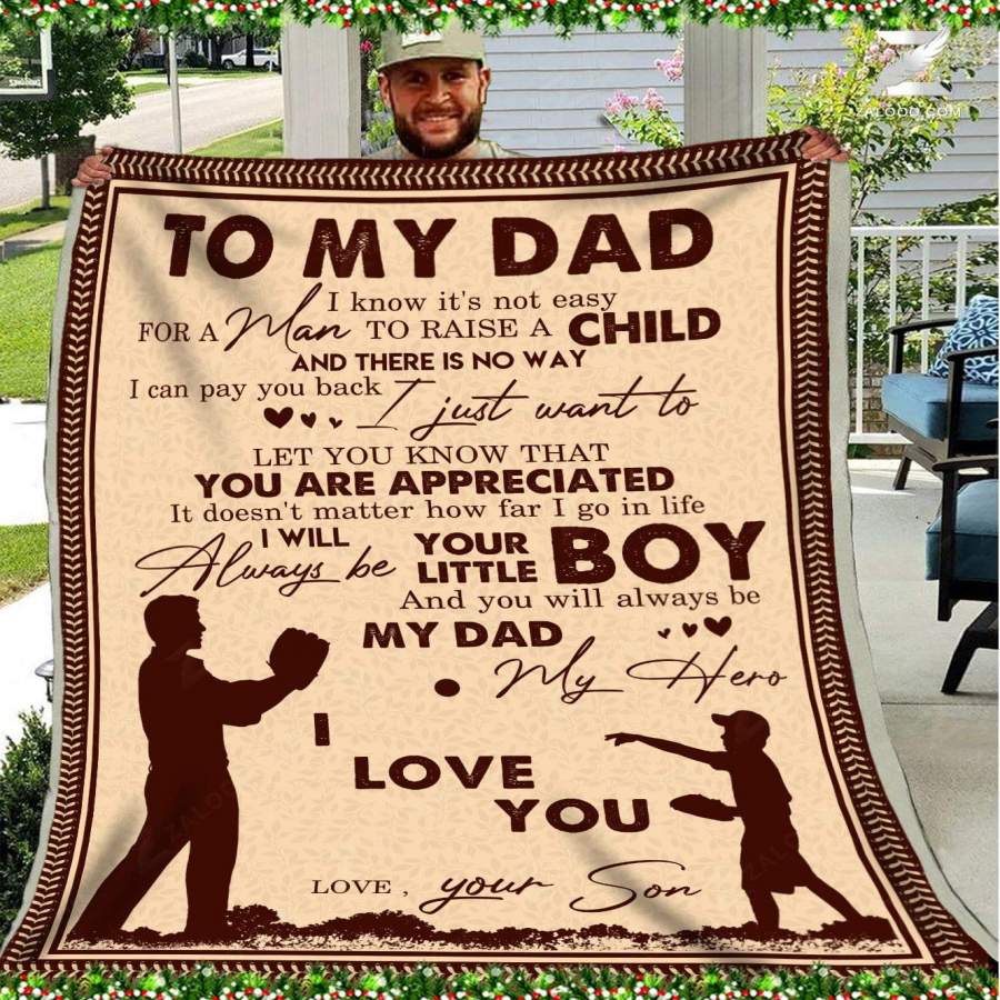 Zalooo – Blanket – Baseball – To my dad – You are appreciated