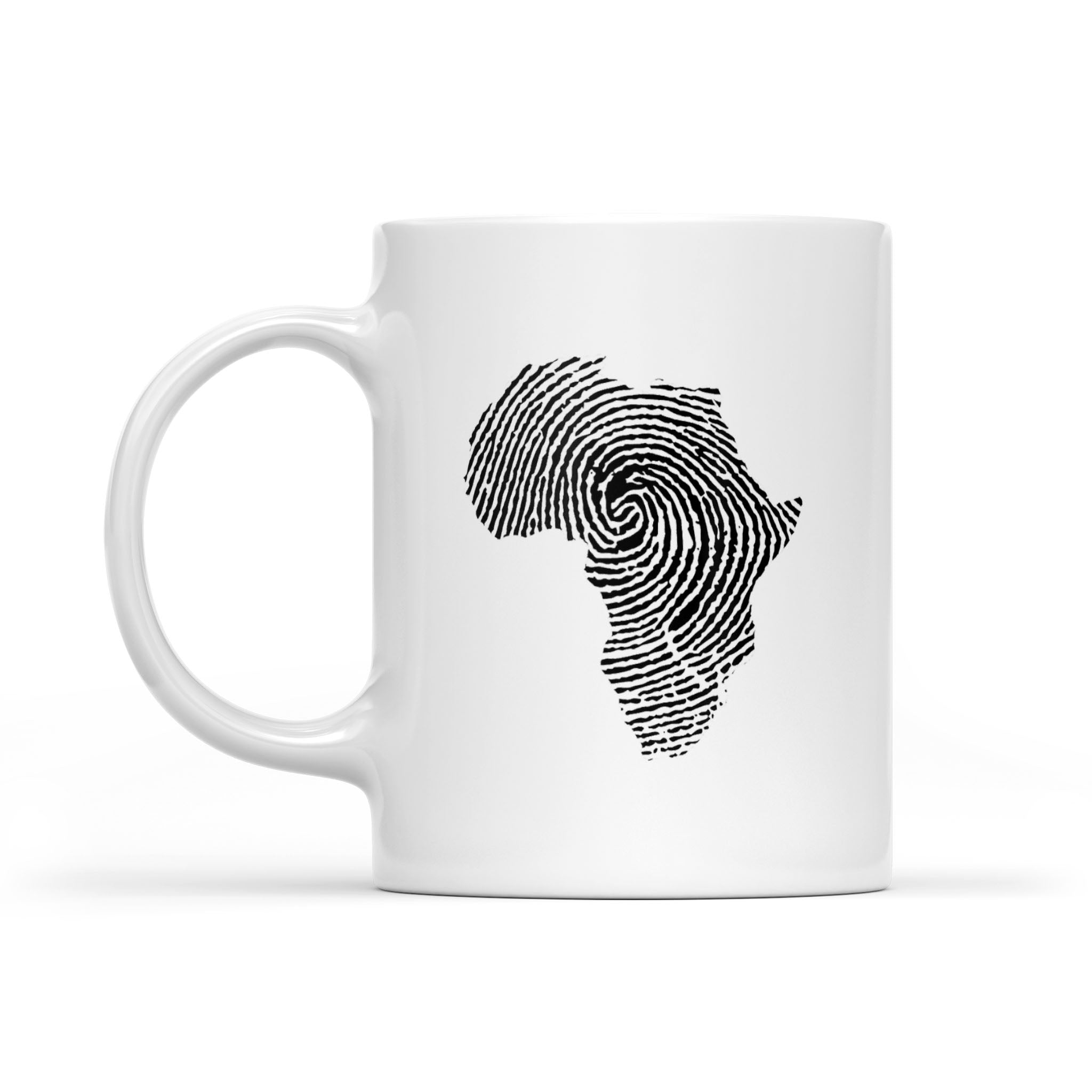 Africa Map Black History Month African American Pride – White Mug