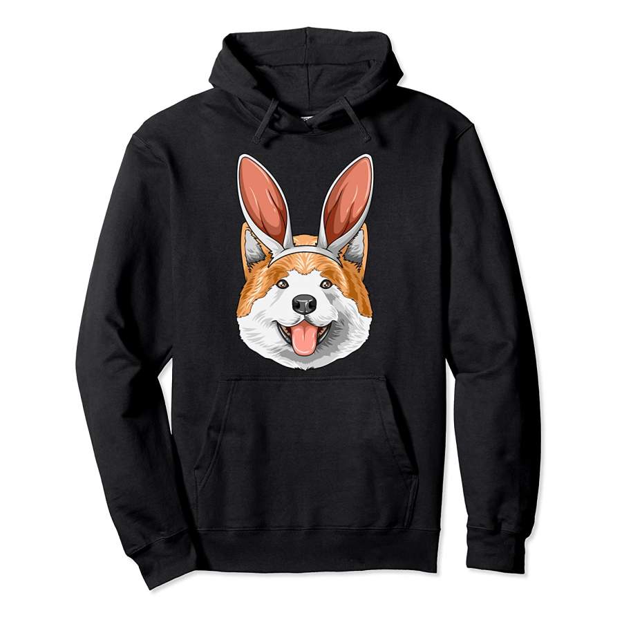 Akita Easter Bunny Ears Akita Pullover Hoodie Unisex 3D All Over Print