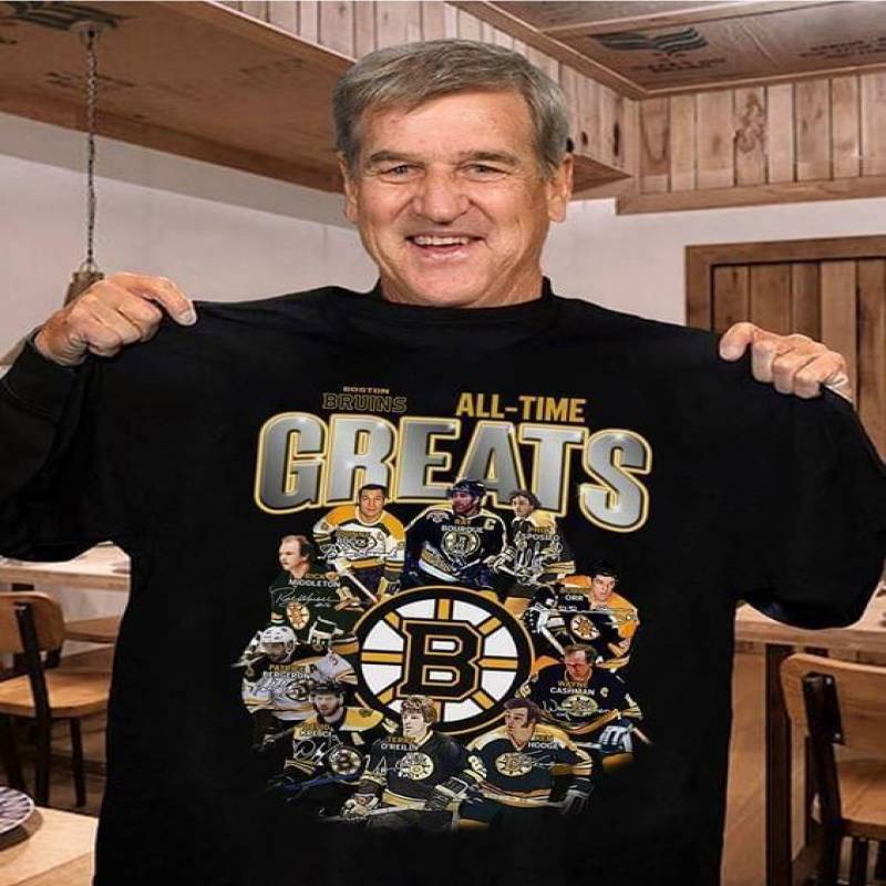 boston bruins all time greats signed t shirt