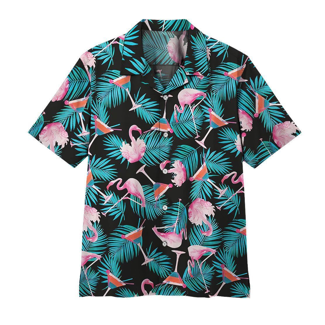 Gearhuman Martini Flamingo Hawaiian Shirt Ha52381