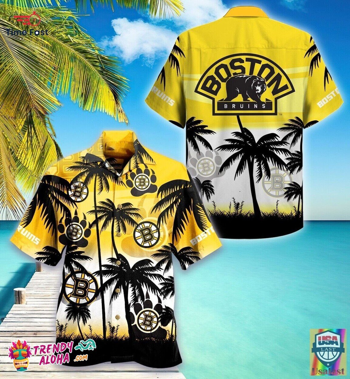 Boston Bruins Hockey Aloha Beach Summer Hawaiian Unisex Shirt