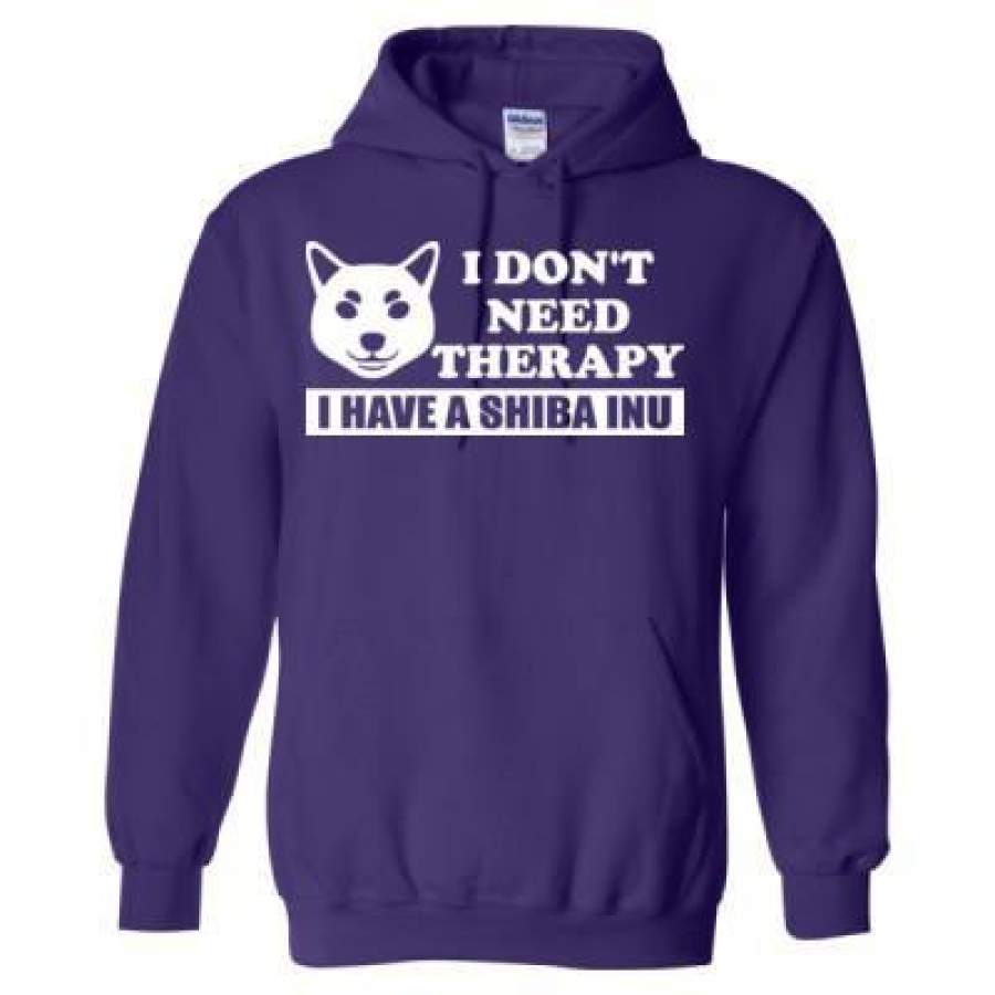 AGR I Do Not Need Therapy I Have A Shiba Inu Dog – Heavy Blend™ Hooded Sweatshirt