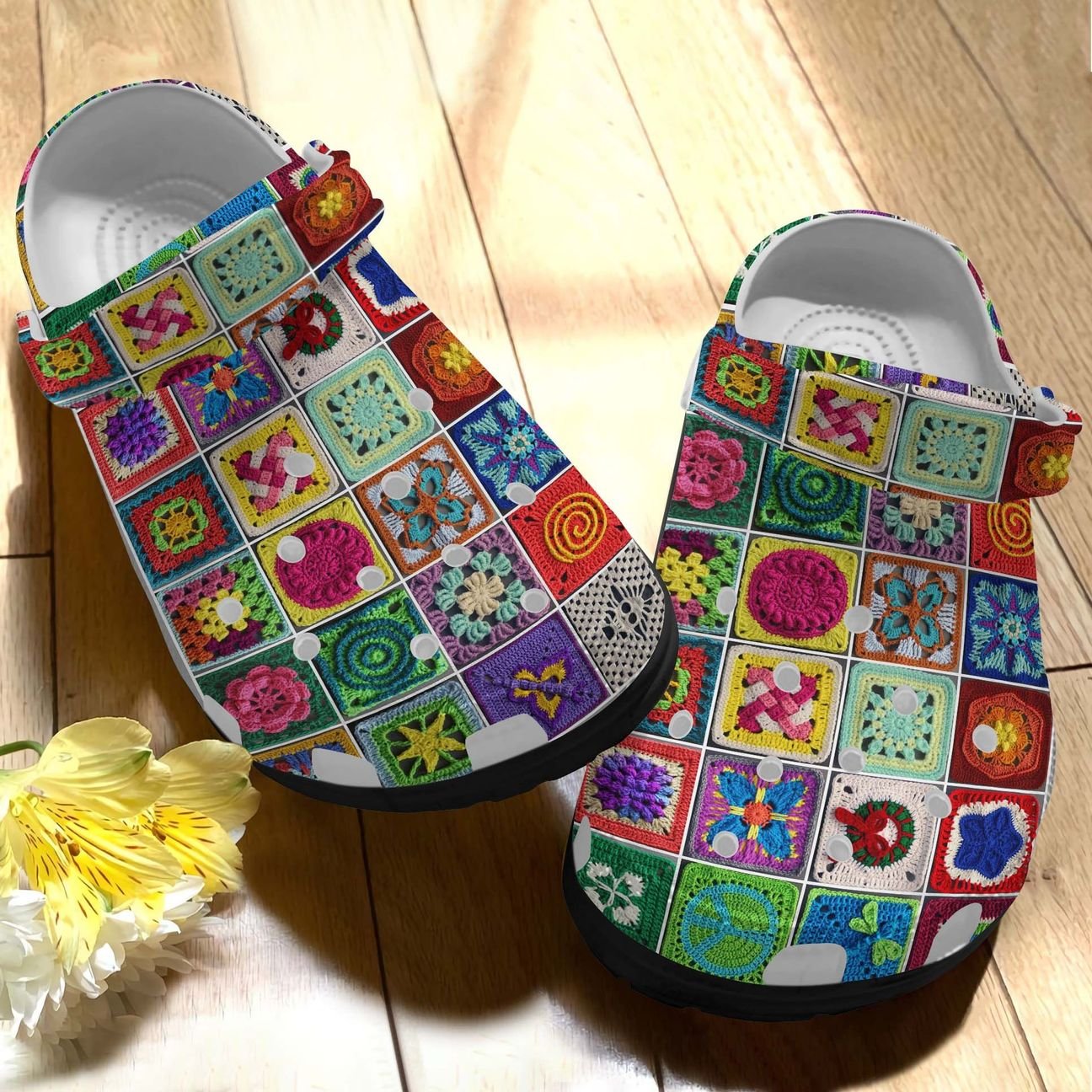 Het Personalized Clog, Custom Name, Text, Color, Number Fashion Style For Women, Men, Kid, Print 3D Beautiful Square