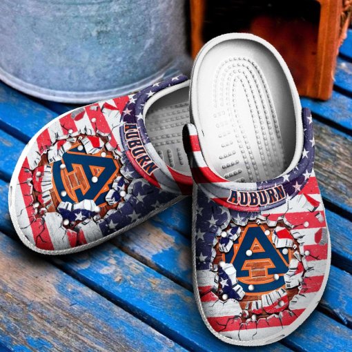 Auburn Tigers Personalized Name Clog Shoes