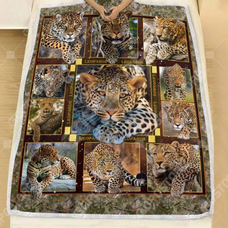 3d Leopard CLT2412002N Sherpa Fleece Blanket