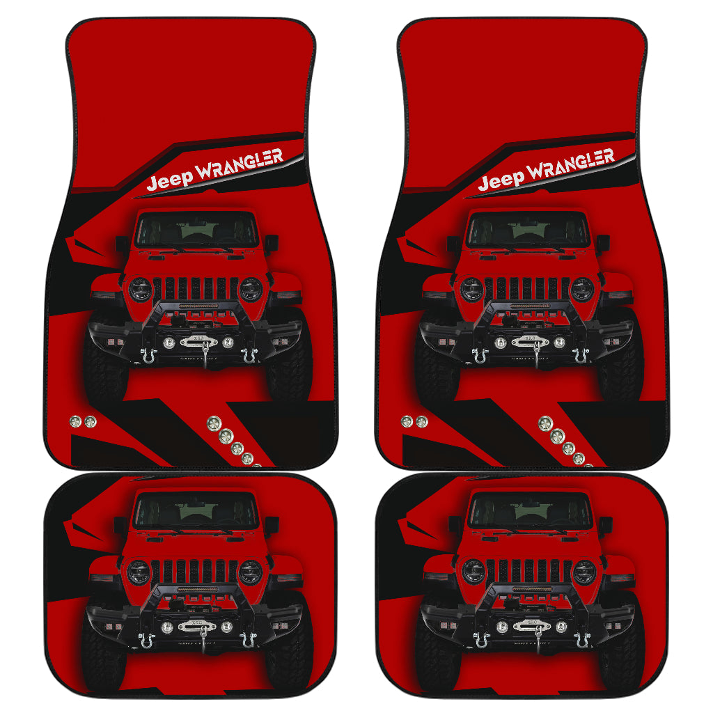 Red Jeep Car Floor Mats Car Accessories