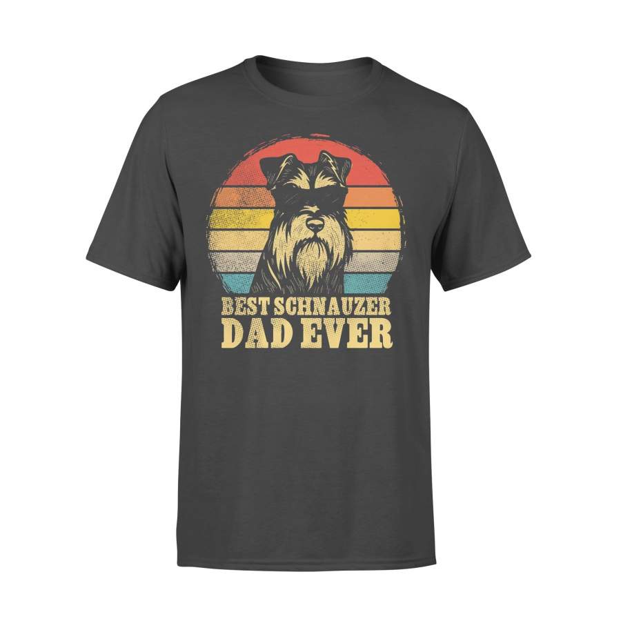 Best Schnauzer Dad Ever Vintage T-shirt