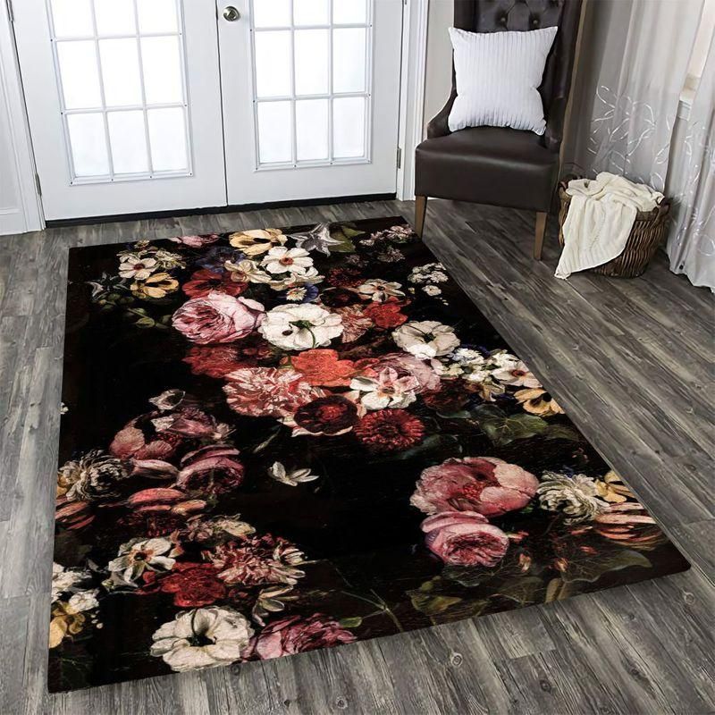 Briar Rose Flowers Rectangle Limited Edition  Sku 263853 Rug