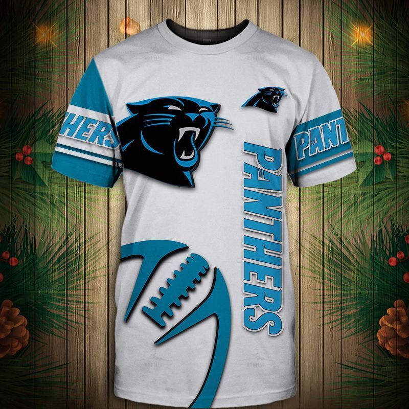 Carolina Panthers T-Shirt Graphic Balls Gift S