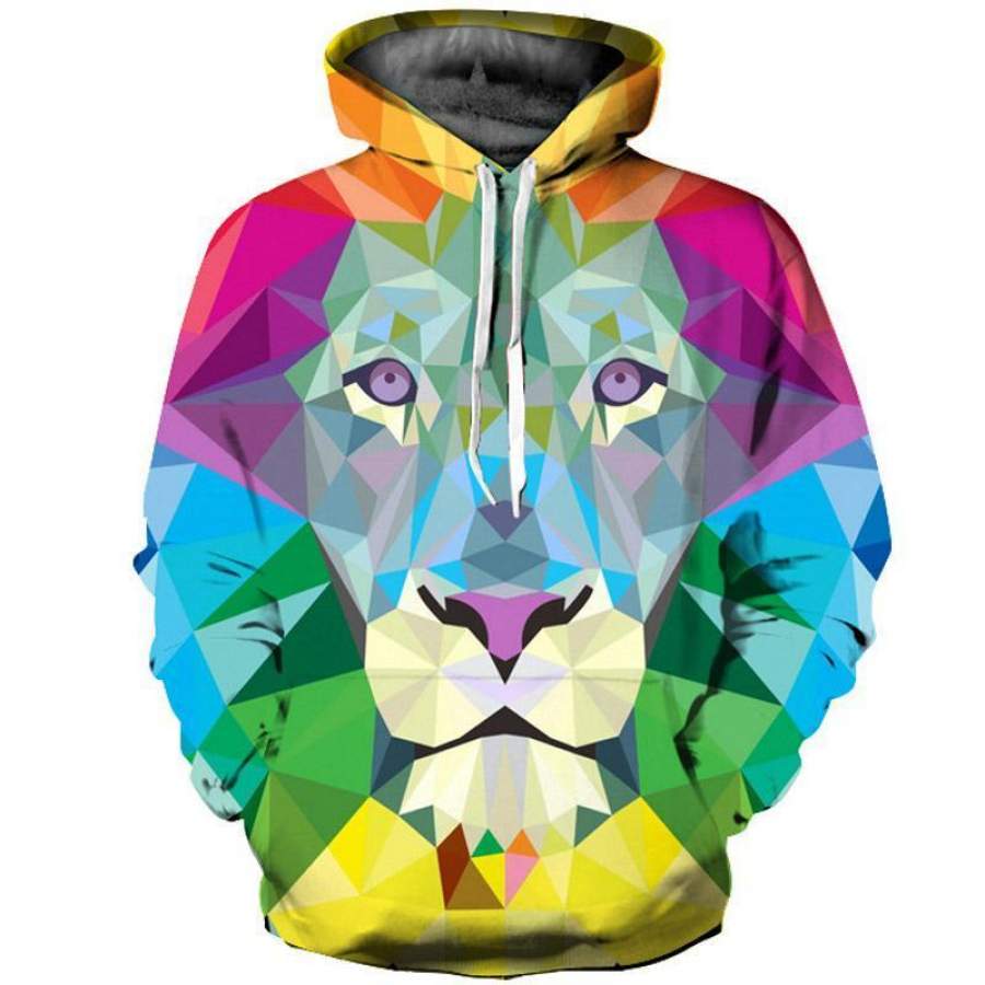 Tiger Printed Pullover Hoodie – 3D All Over Printed – VF18