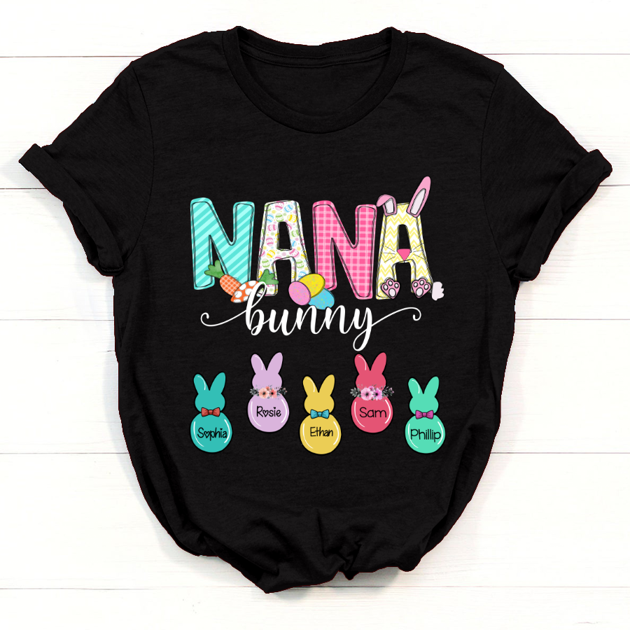 Personalized Nana Bunny Easter T-Shirt