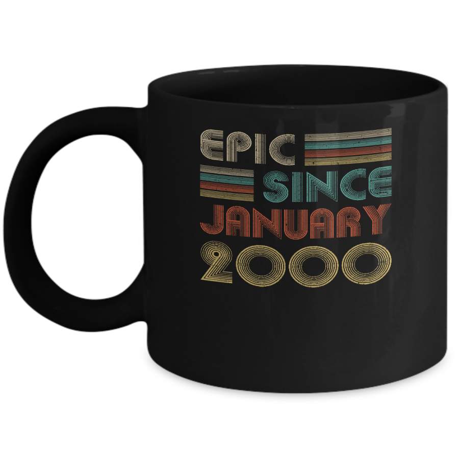 Epic Since January 2000 Vintage 20th Birthday Gifts Mug