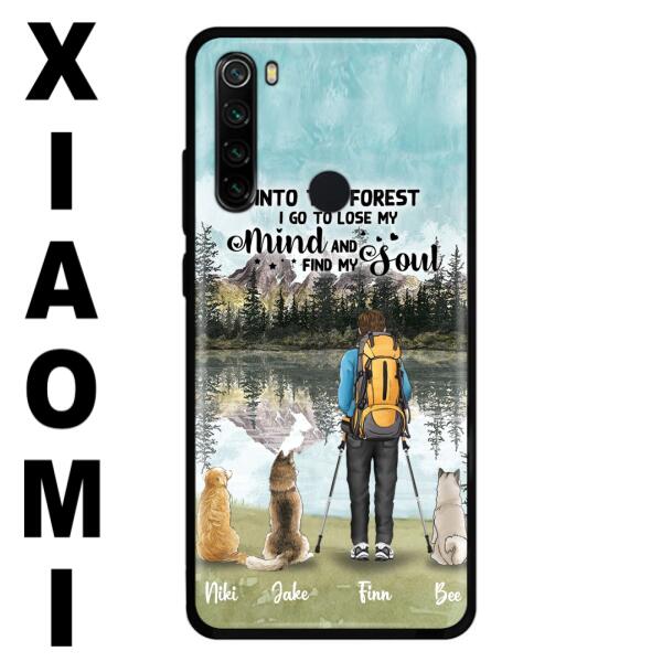 Custom Personalized Solo Hiking With Dogs Phone Case – Woman/Man With Upto 3 Pets – Case For Xiaomi, Huawei And Oppo – Q67Gxn