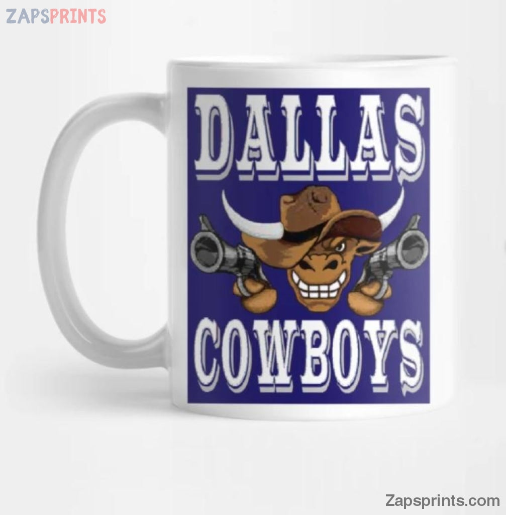 Dallas Cowboys Gun Coffee Mug Gift For Fan Football Lovers