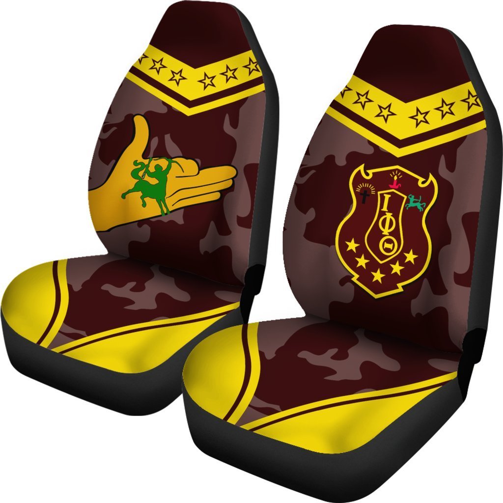 Greek Life Car Seat Cover S – Iota Phi Theta Camouflage (Set Of 2)