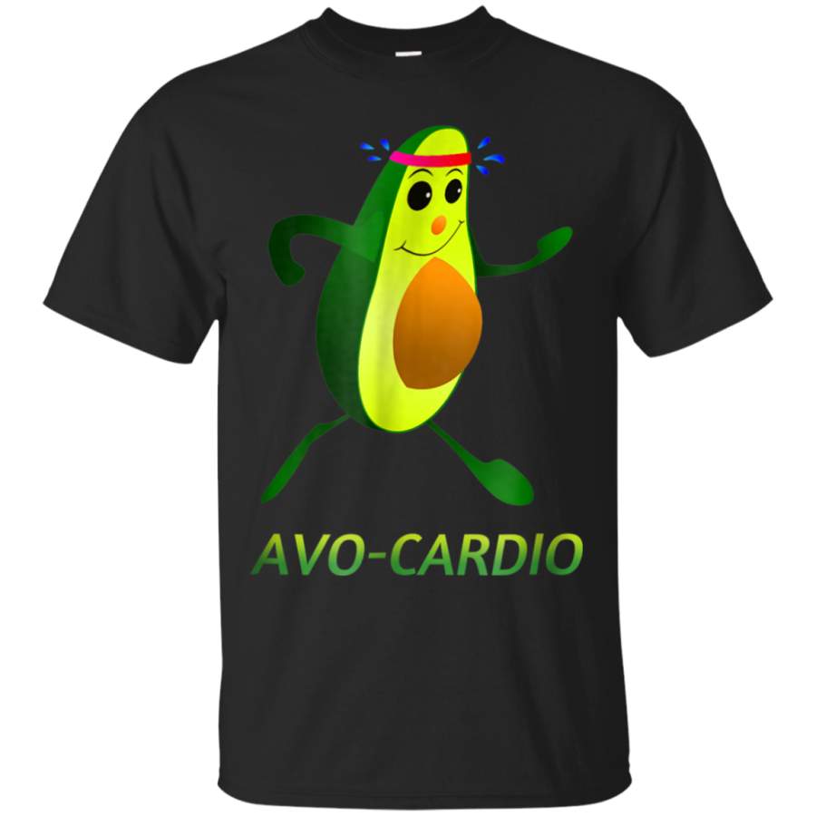 AGR Avocardio Funny Gift T-Shirts Avo-Cardio Fitness Tee