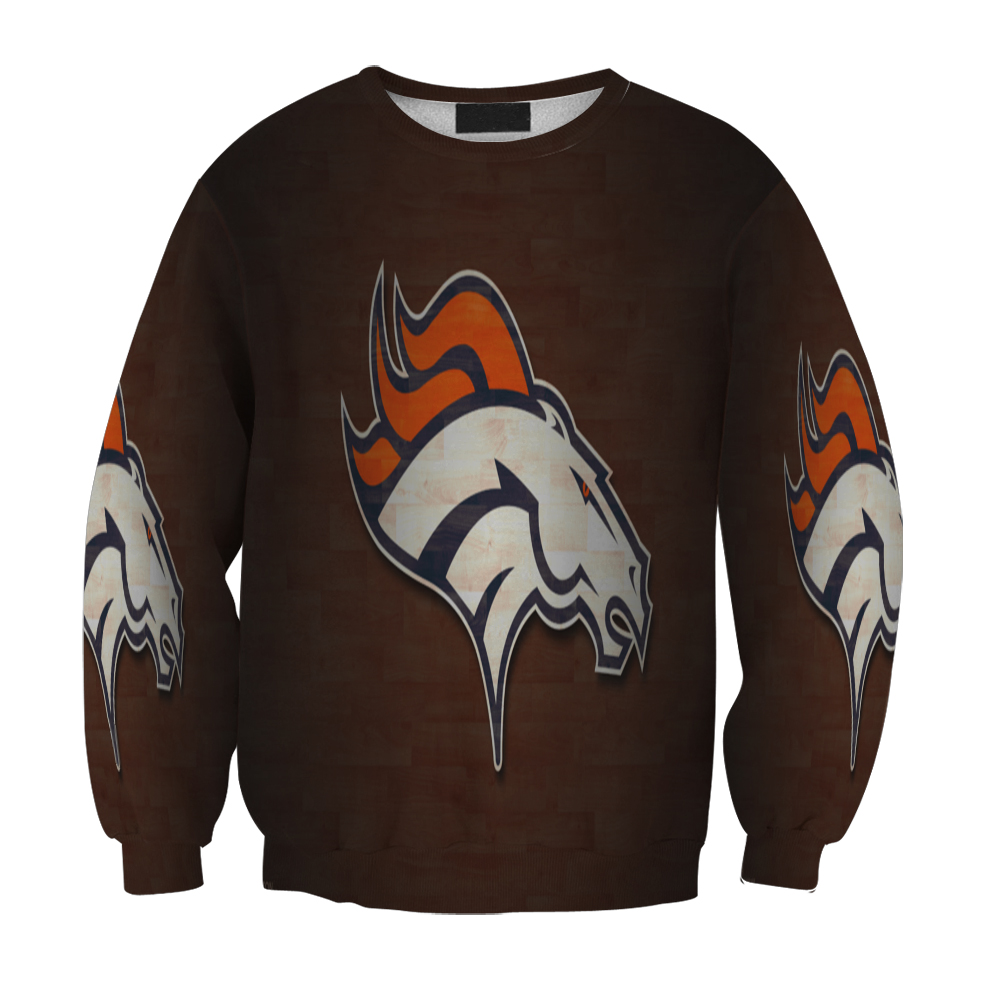 Denver Broncos Emblem V2 Gift For Fan 3D Full Printing Sweatshirt.